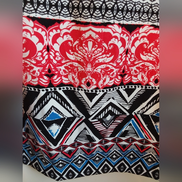 Mario Serrani Italy Geometric Print Sheath Dress - Picture 3 of 13